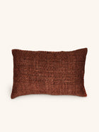 AYALA - coussin - coton - L 60 x W 40 cm - chocolat
