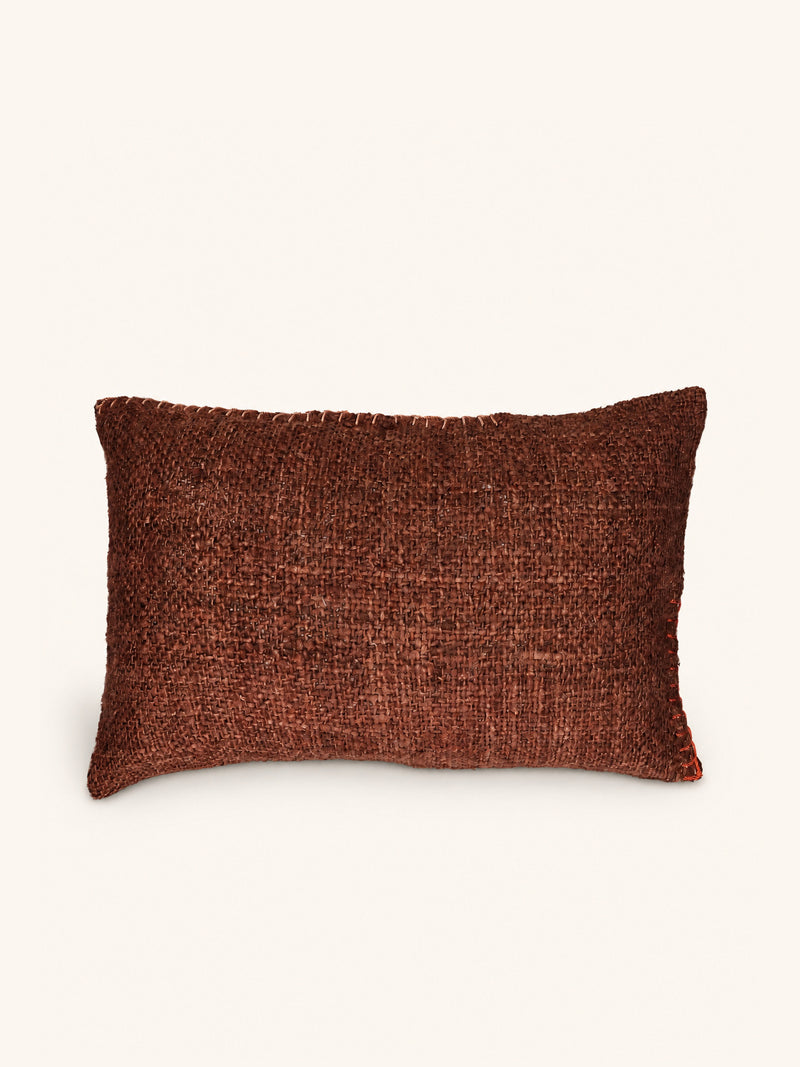 AYALA - kussen - katoen - L 60 x W 40 cm - chocolade