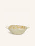 ROMANCE - insalatiera - porcellana - L 24,5 x W 18,5 x H 6 cm - latte