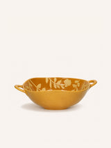 Oranje – ROMANCE - saladekom - porselein - L 24,5 x W 18,5 x H 6 cm - safraan