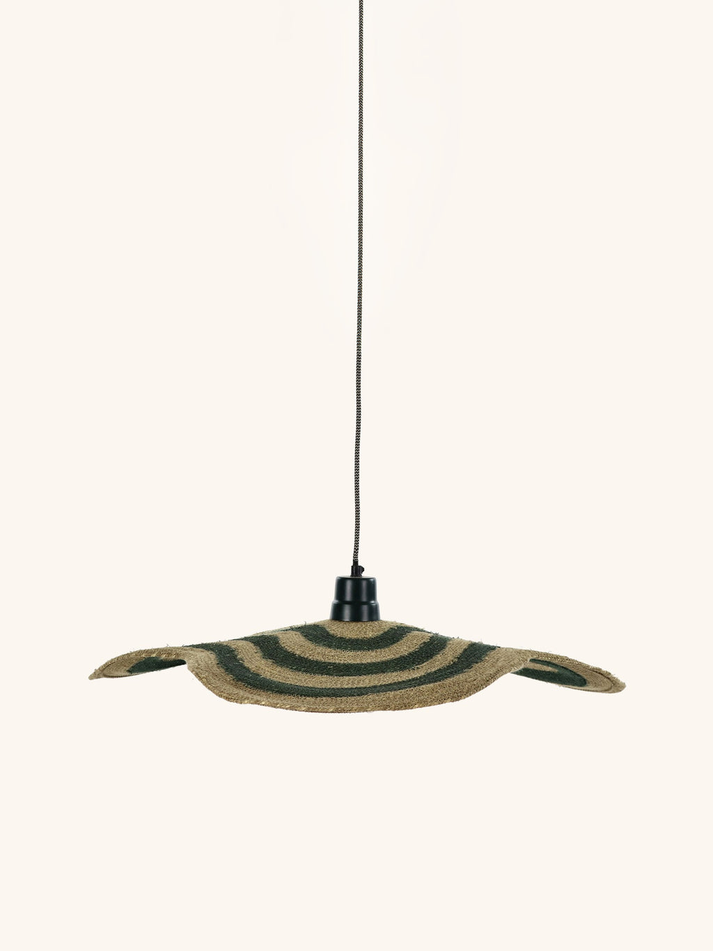 KORIKO - lámpara colgante - hierba moonj - L 75 x W 65 x H 7 cm - verde