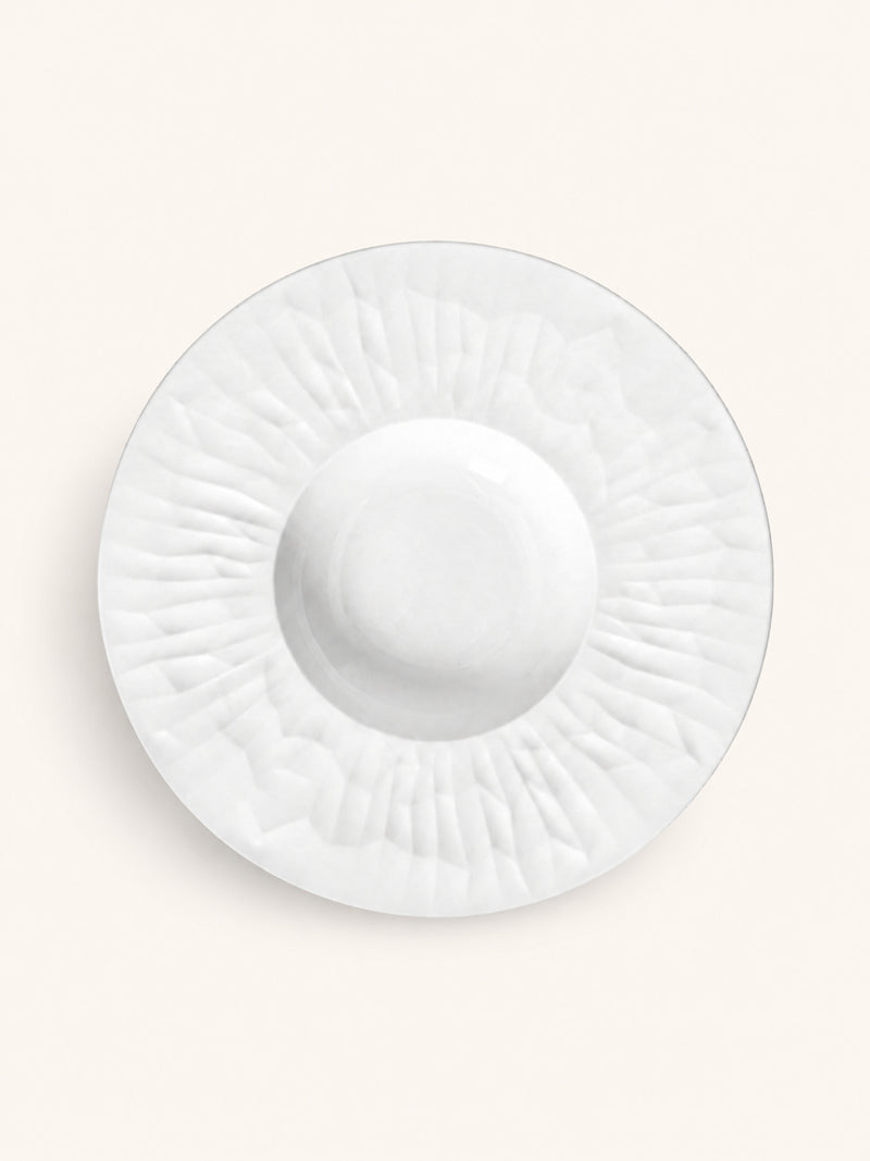 LEGGERO - diep bord - porselein - DIA 28 x H 4,8 cm - wit