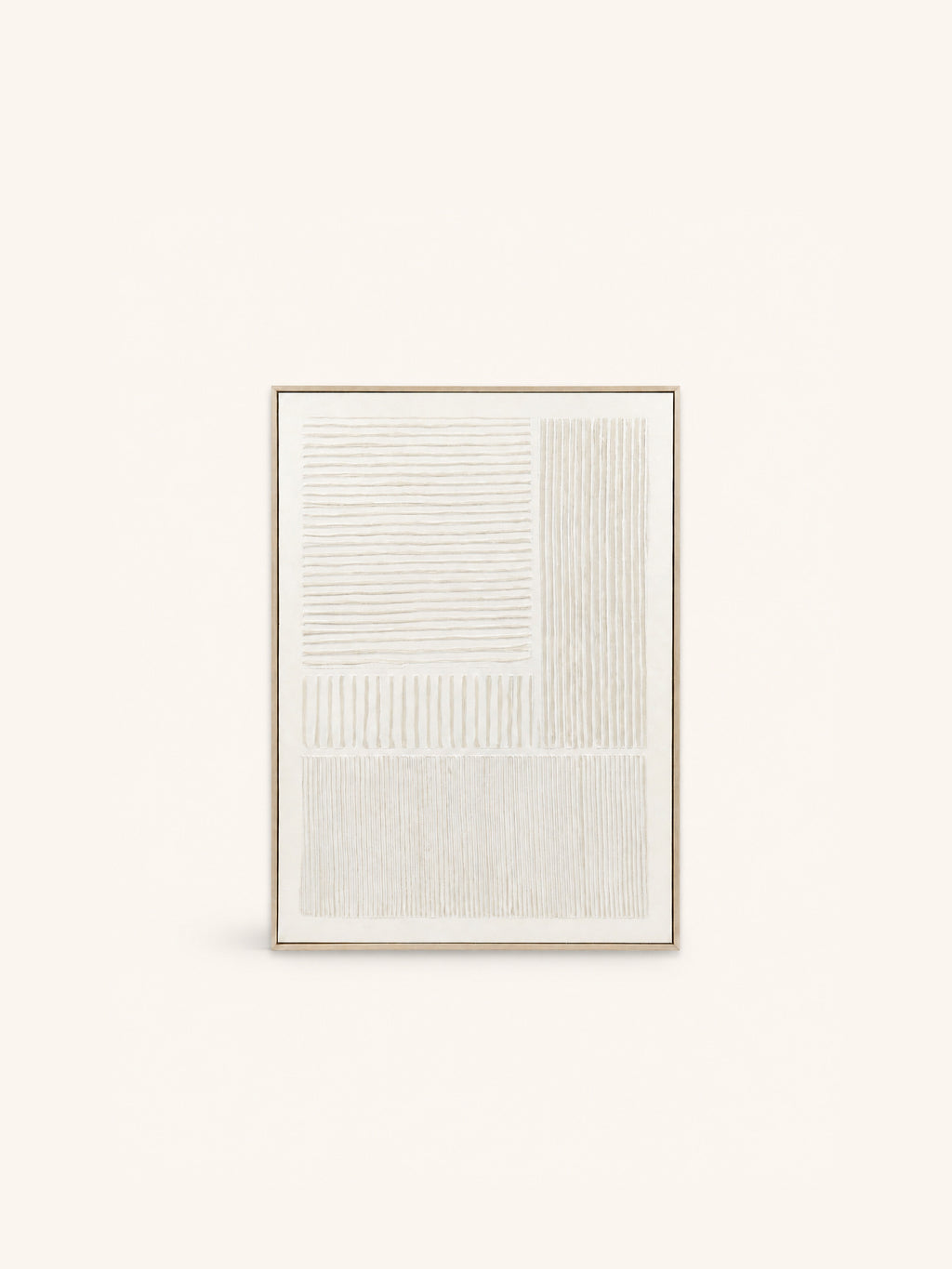 BLANCHE - wanddecoratie - canvas - L 80 x W 5 x H 100 cm - wit