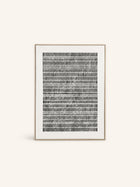 BLANCHE - decoración de pared - lienzo - L 90 x W 5 x H 120 cm - negro/blanco