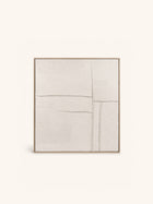 BLANCHE - wanddecoratie - canvas - L 100 x W 5 x H 100 cm - wit