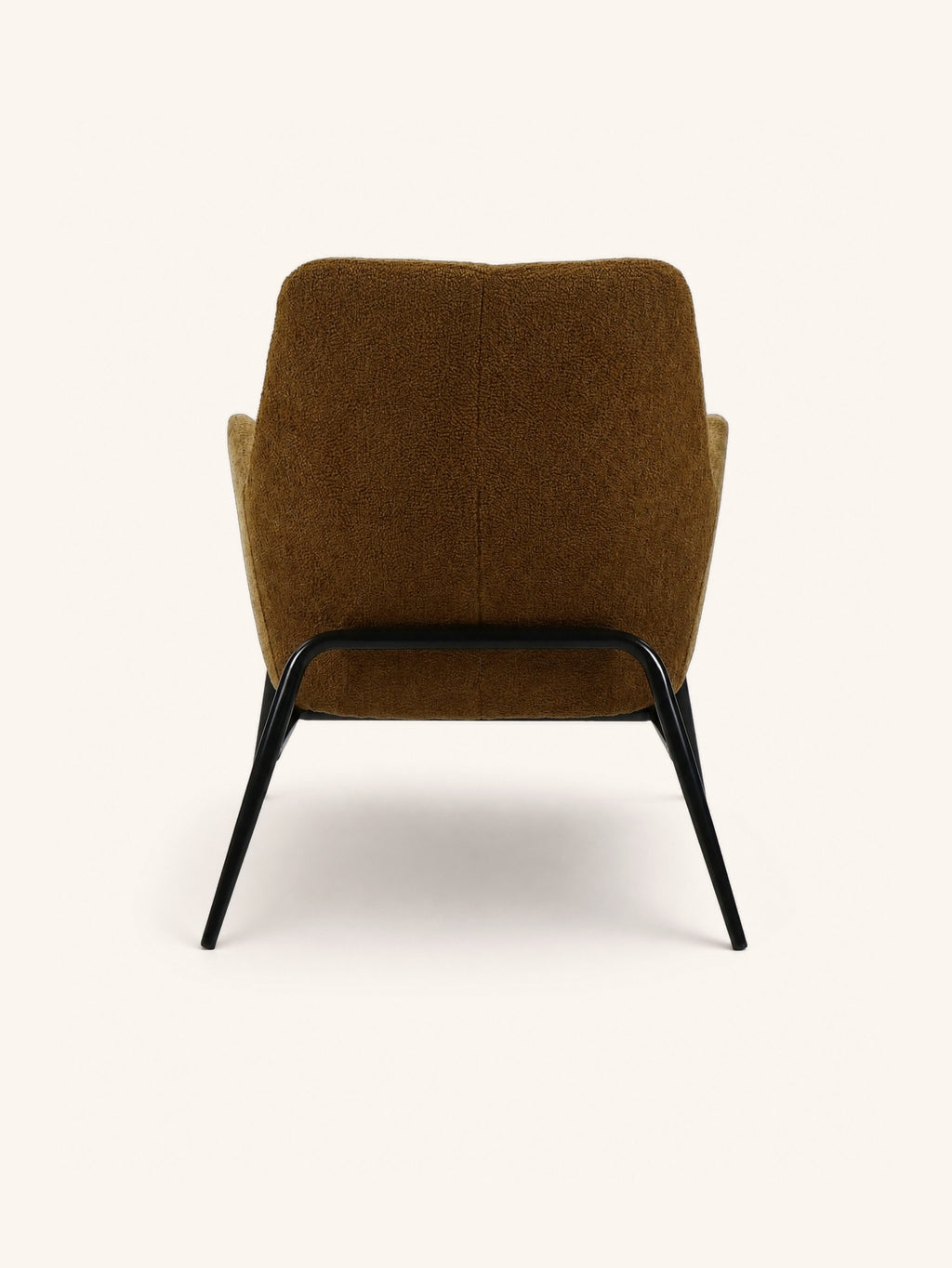 HAILEY - fauteuil lounge - tissu - L 66 x W 75 x H 77 cm - ambre foncé