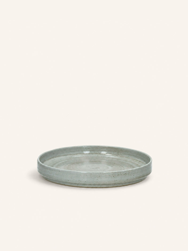 EPICES - ontbijtbord - porselein - DIA 21 x H 2,4 cm - donkergroen
