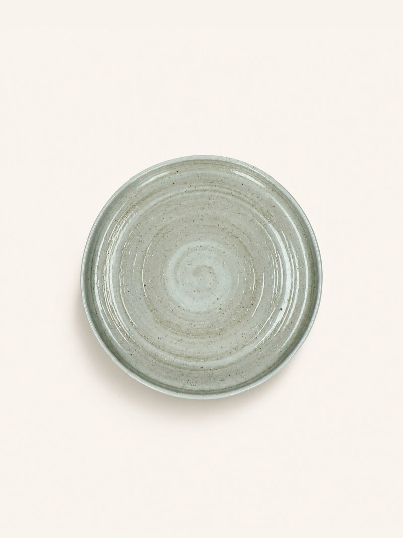 EPICES - ontbijtbord - porselein - DIA 21 x H 2,4 cm - donkergroen