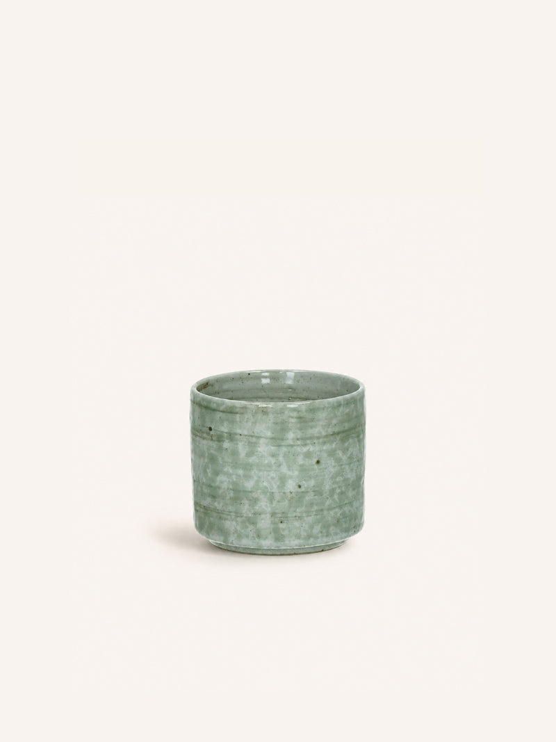 EPICES - Beker S - 20 CL - porselein - DIA 7,6 x H 6,8 cm - donkergroen