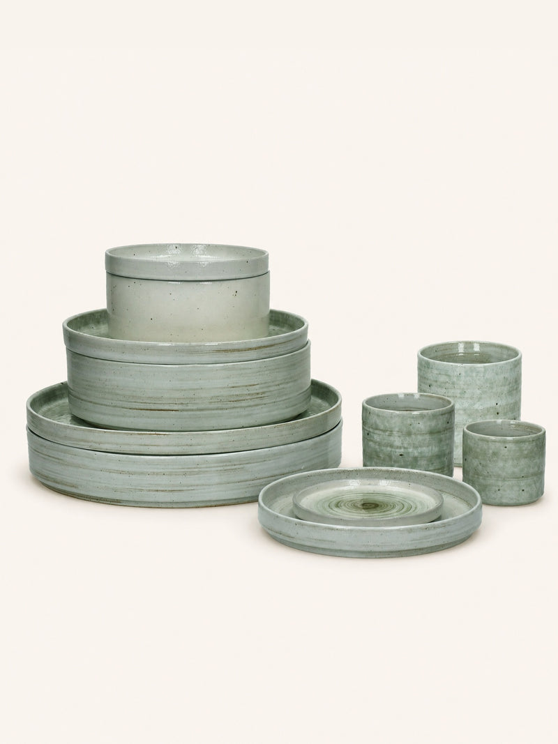 EPICES - Beker L - 32 CL - porselein - DIA 8,5 x H 10 cm - donkergroen