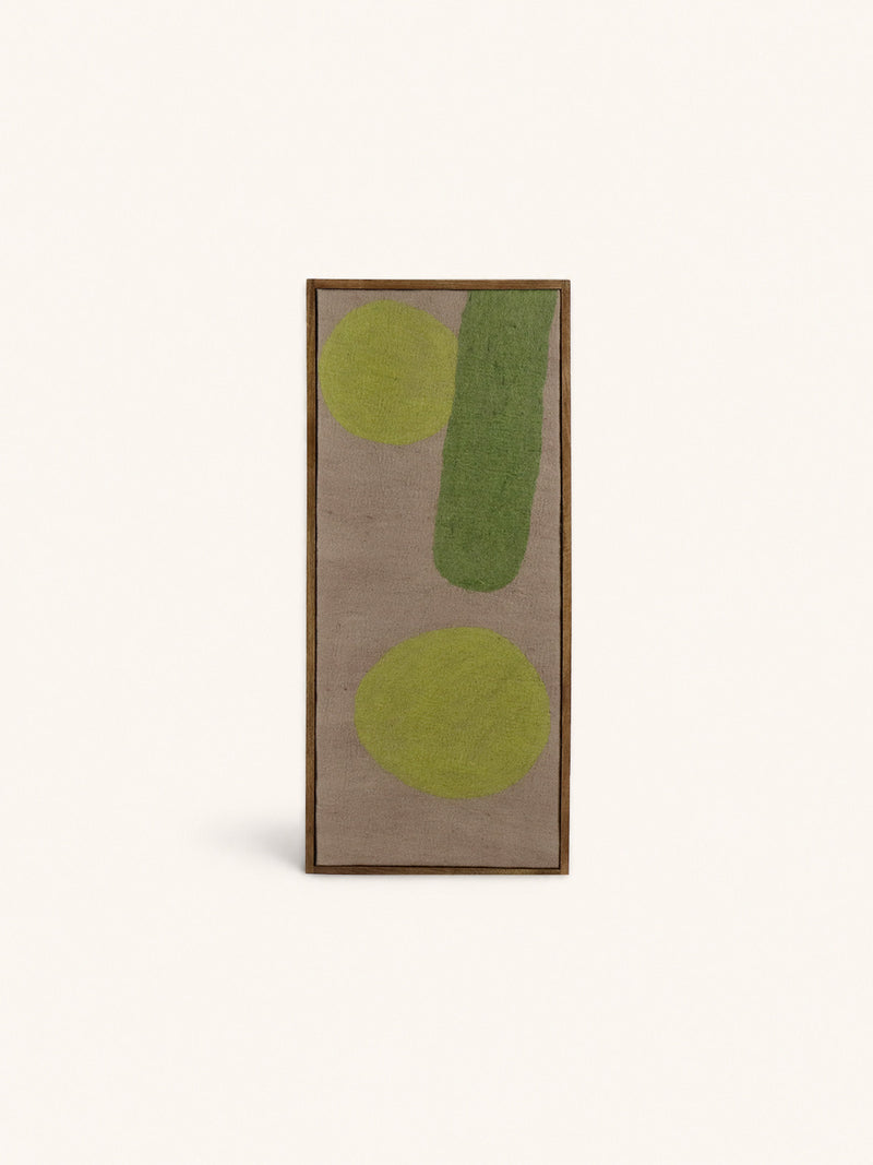 WOOLY - wall decoration - mango wood - L 107 x W 6,5 x H 46 cm - mix of colors