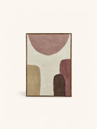 WOOLY - wanddecoratie - mango hout - L 107 x W 76 x H 6,5 cm - mix van kleuren