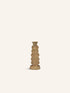 TOTEM - Kerzenhalter - Aluminium - L 10 x W 10 x H 24,5 cm - Latte