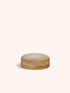 ARBRE - kandelaar - mango hout - DIA 16,8 x H 6,2 cm - naturel