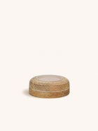 ARBRE - kandelaar - mango hout - DIA 16,8 x H 6,2 cm - naturel