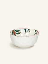 Groen – MYKONOS - saladier - porcelaine - DIA 24 x H 11,5 cm - vert