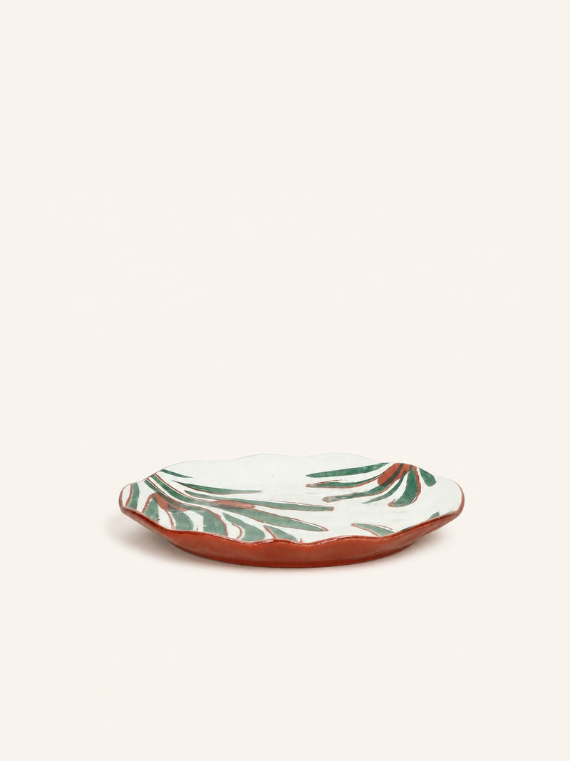MYKONOS - dessertbord - porselein - DIA 20,3 x H 2 cm - groen