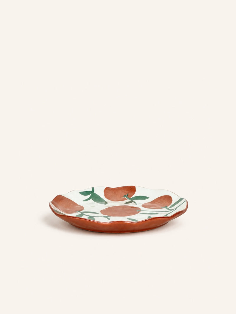 MYKONOS - dessertbord - porselein - DIA 20,3 x H 2 cm - roest