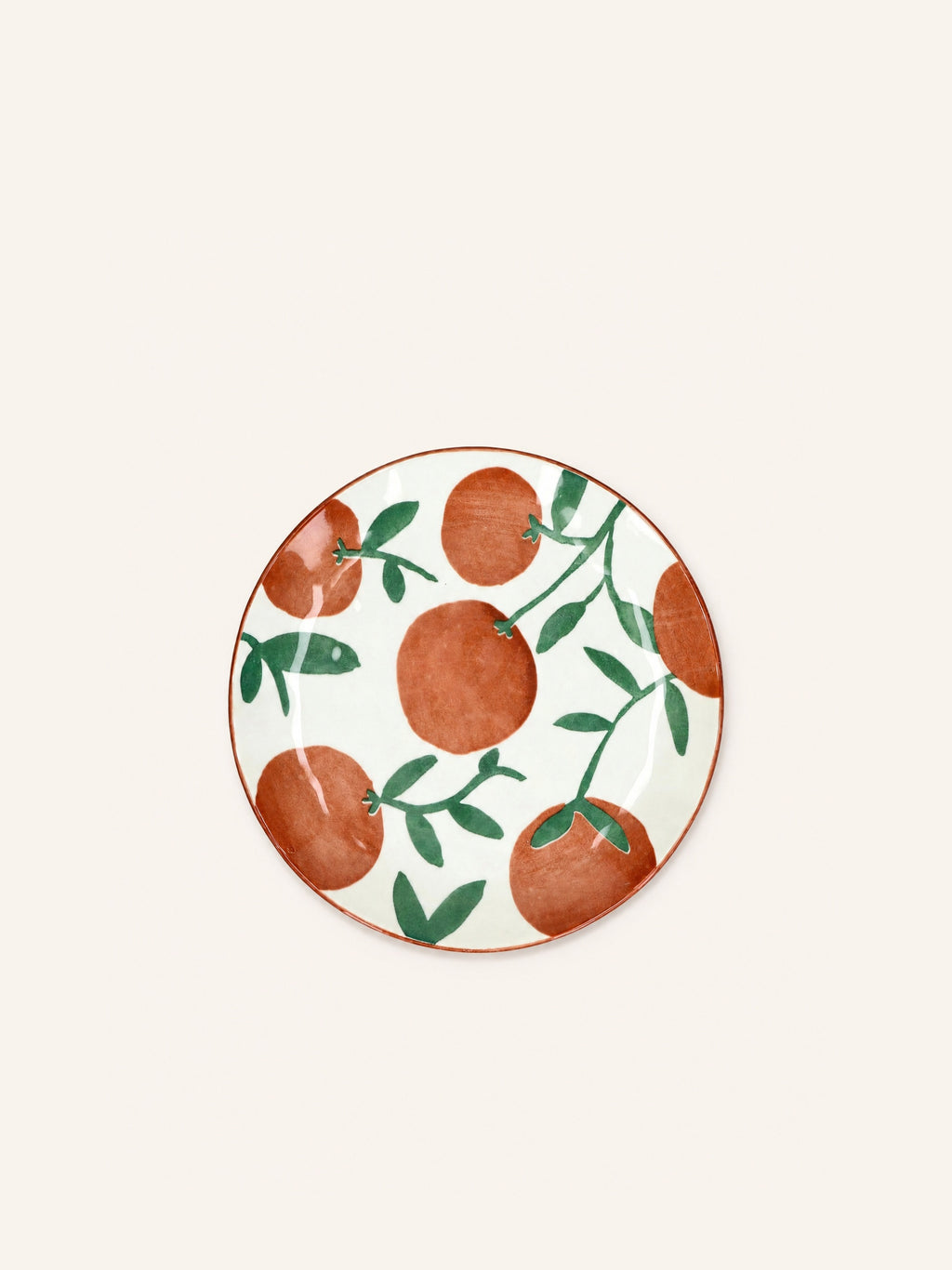 MYKONOS - plato de postre - porcelana - DIA 20,3 x H 2 cm - óxido