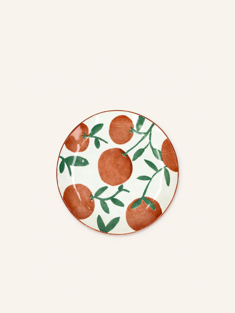 MYKONOS - dessertbord - porselein - DIA 20,3 x H 2 cm - roest