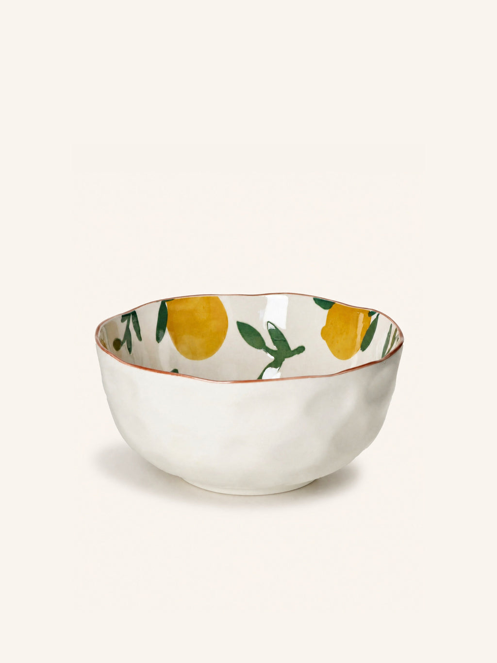 MYKONOS - ensaladera - porcelana - DIA 24 x H 11,5 cm - amarillo
