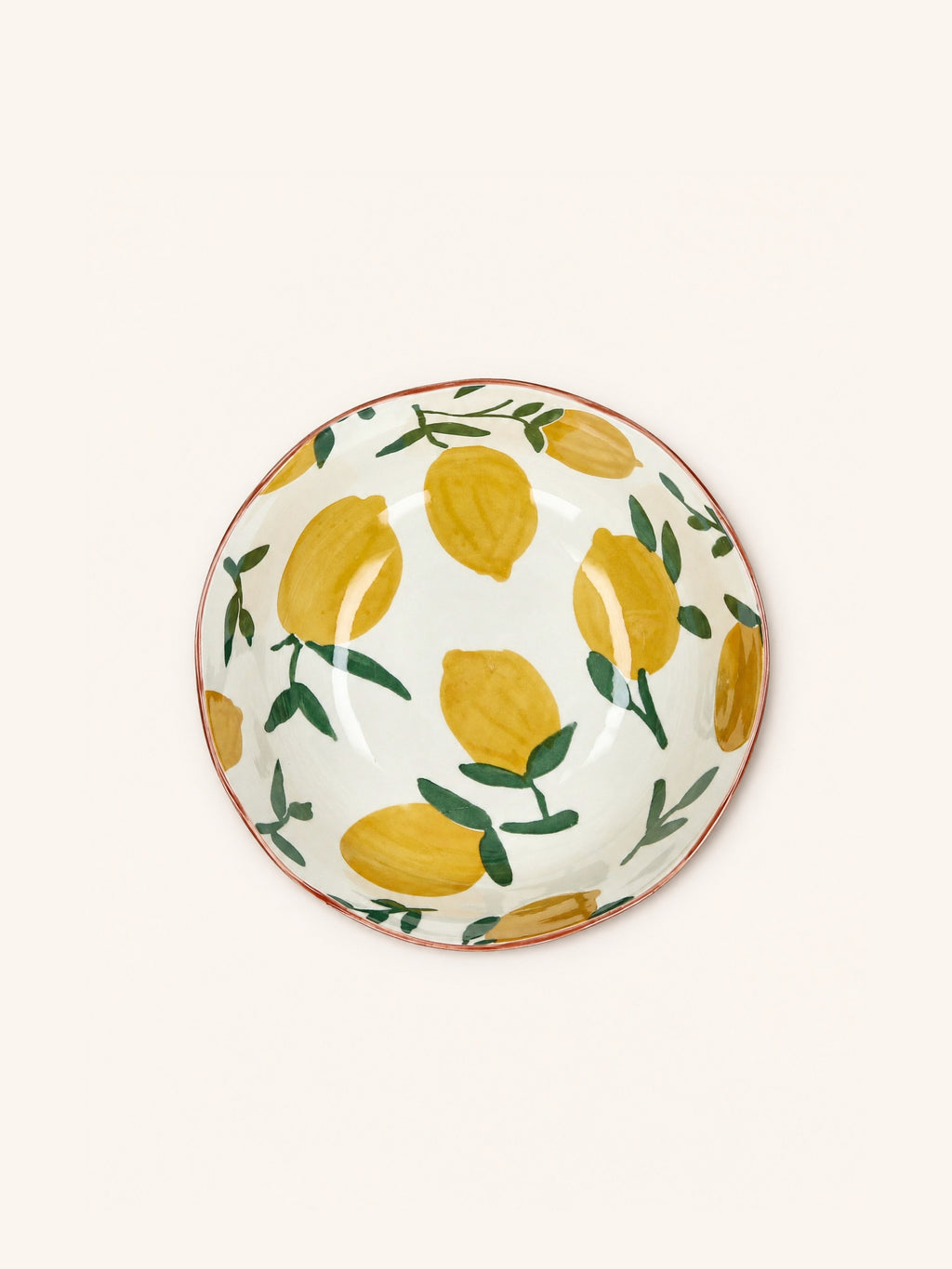 MYKONOS - ensaladera - porcelana - DIA 24 x H 11,5 cm - amarillo