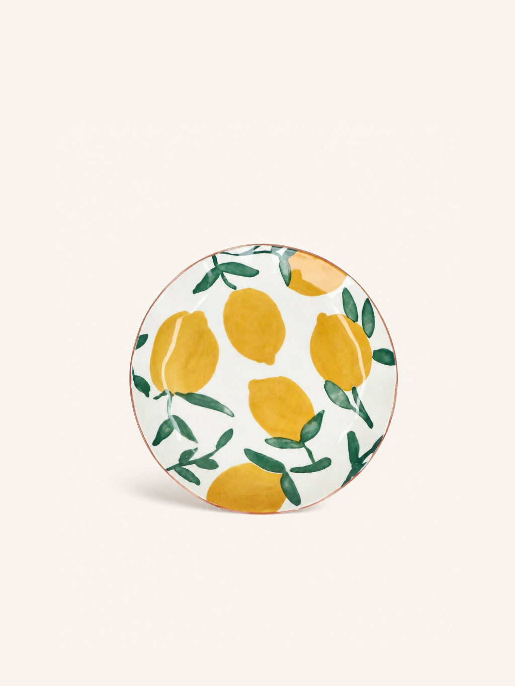 MYKONOS - plato de postre - porcelana - DIA 20,3 x H 2 cm - amarillo