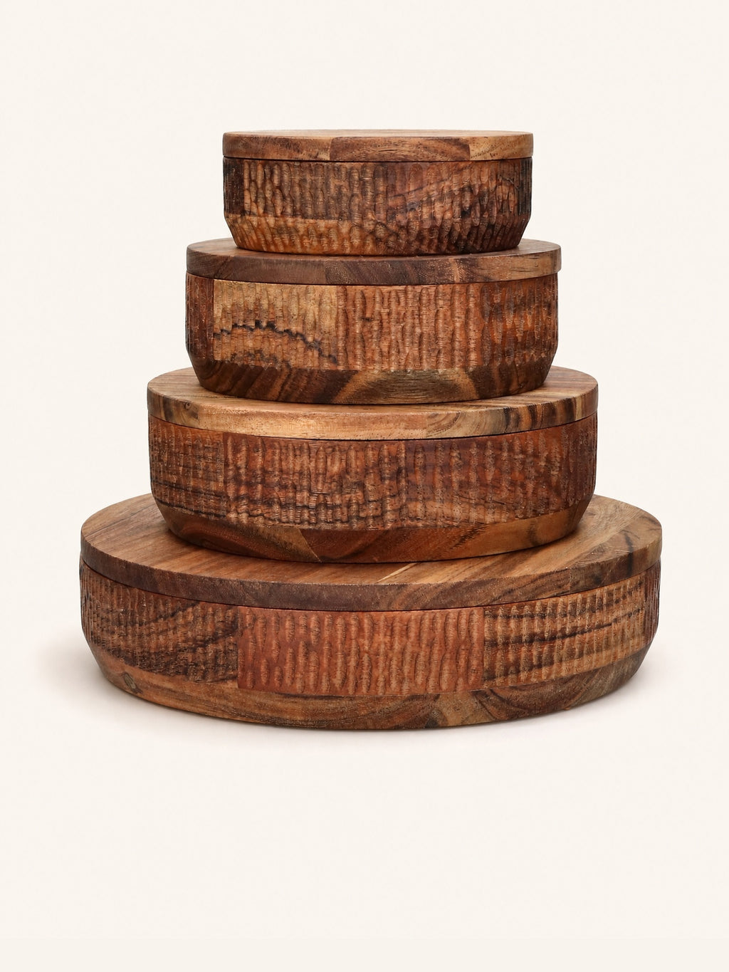 HOMMAGE - bowl - acacia wood - DIA 17 x H 5 cm - walnut