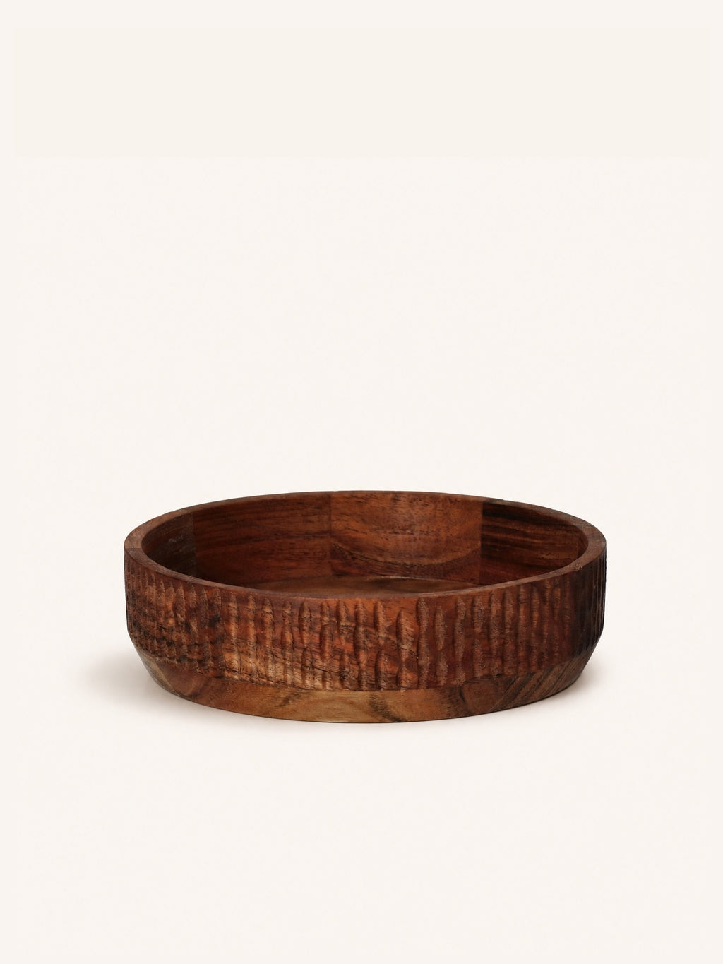 HOMMAGE - bowl - acacia wood - DIA 21 x H 6 cm - walnut