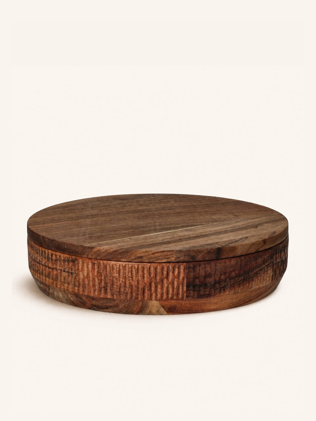 HOMMAGE - schaal - acacia hout - DIA 27 x H 6 cm - walnoot
