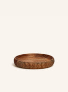 HOMMAGE - schaal - acacia hout - DIA 16 x H 2,5 cm - walnoot