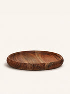 HOMMAGE - schaal - acacia hout - DIA 22 x H 2,5 cm - walnoot