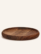 HOMMAGE - schaal - acacia hout - DIA 25 x H 2,5 cm - walnoot