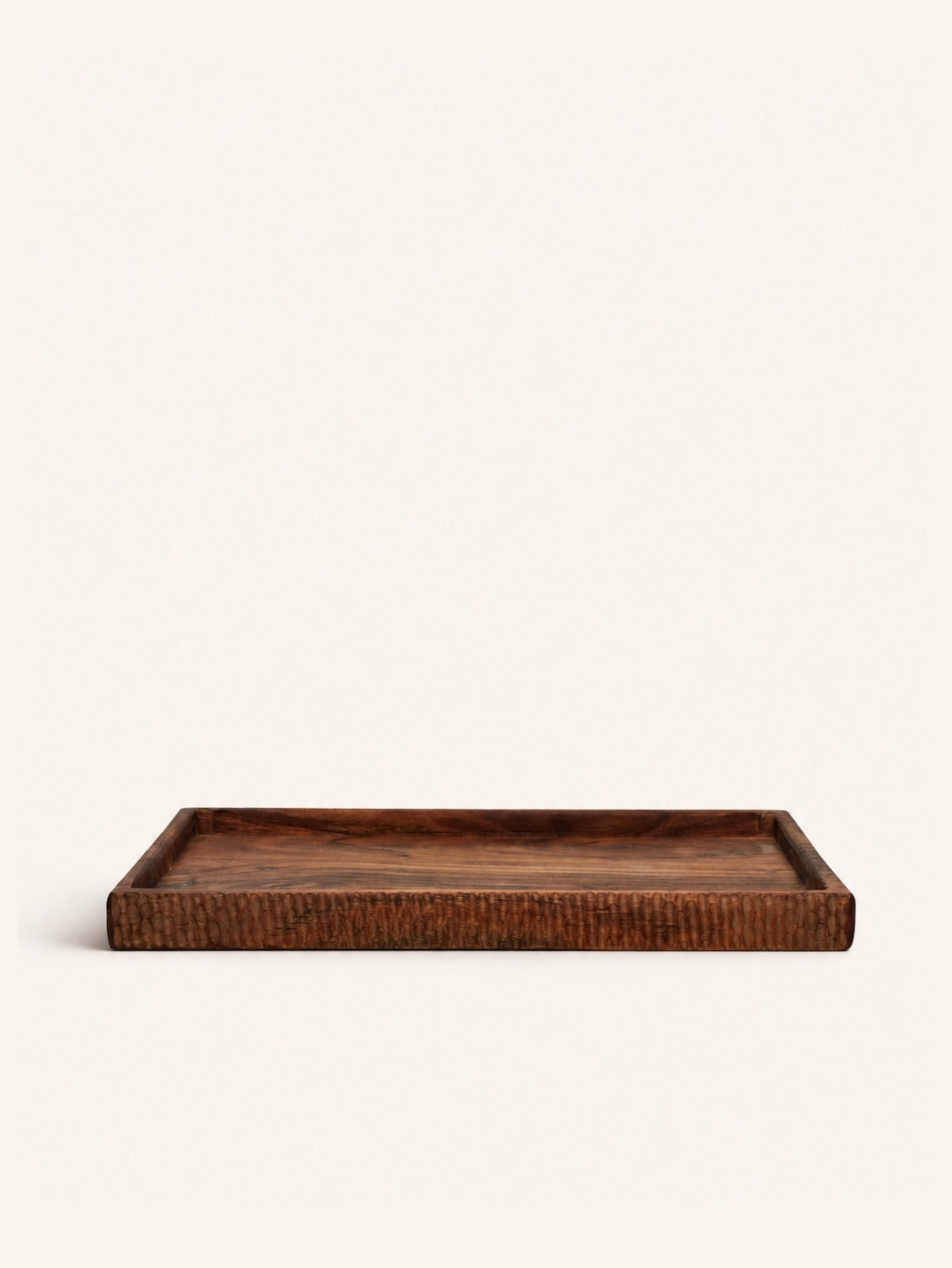 HOMMAGE - bandeja - madera de acacia - L 34 x W 26 x H 2,5 cm - nogal