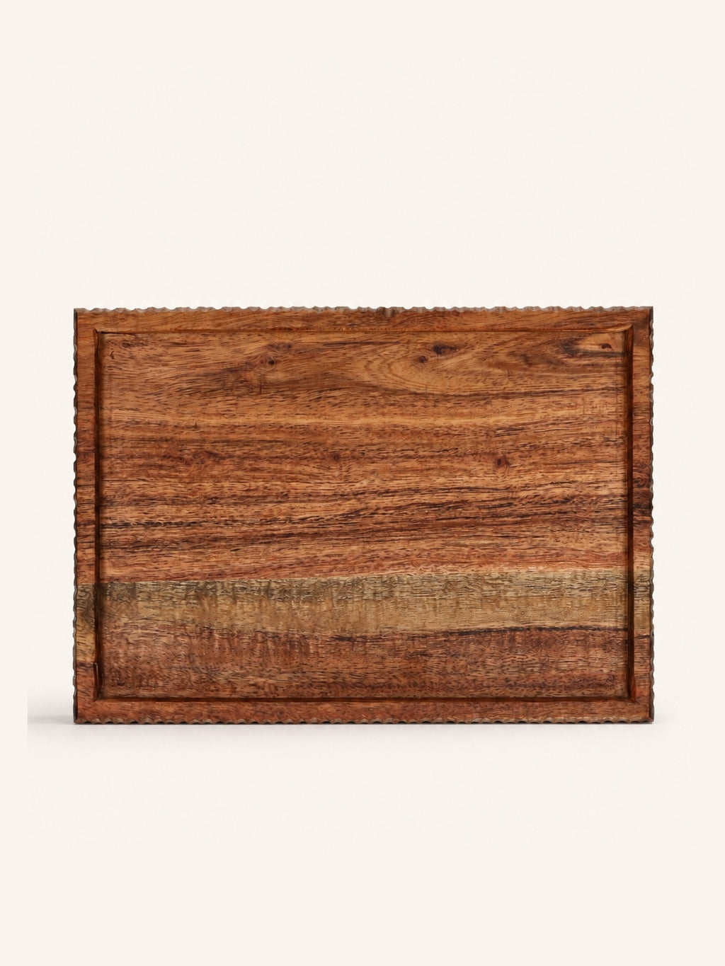 HOMMAGE - bandeja - madera de acacia - L 34 x W 26 x H 2,5 cm - nogal