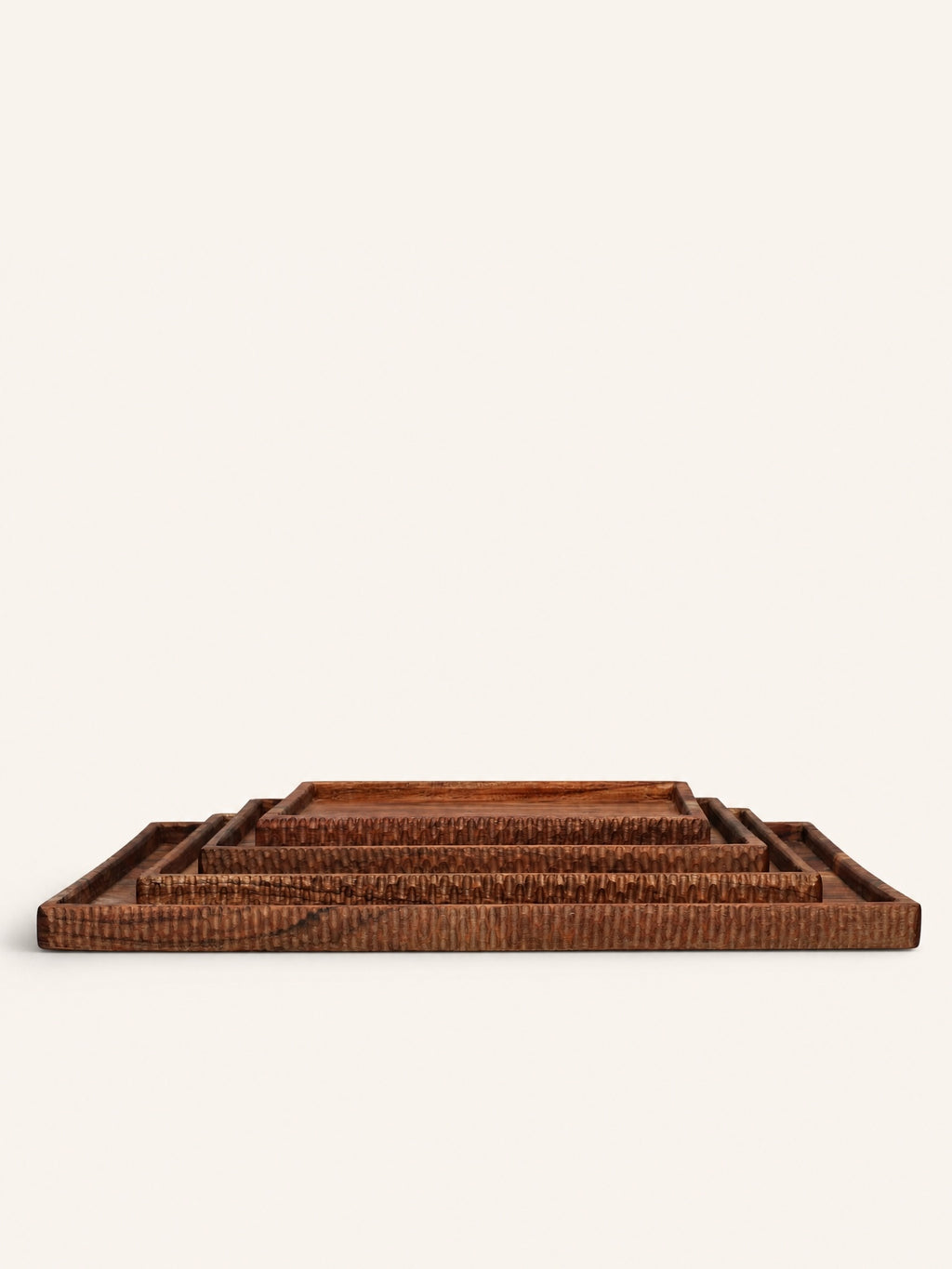 HOMMAGE - bandeja - madera de acacia - L 34 x W 26 x H 2,5 cm - nogal
