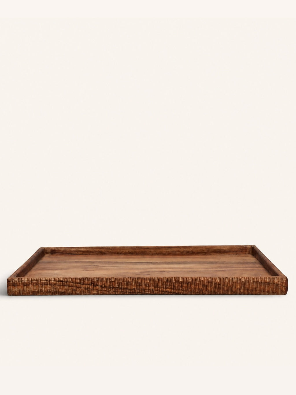 HOMMAGE - bandeja - madera de acacia - L 40 x W 32 x H 2,5 cm - nogal