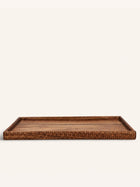 HOMMAGE - bandeja - madera de acacia - L 40 x W 32 x H 2,5 cm - nogal