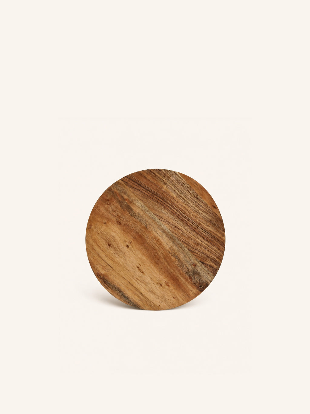 HOMMAGE - bandeja de presentación - madera de acacia - DIA 30 x H 2 cm - nogal
