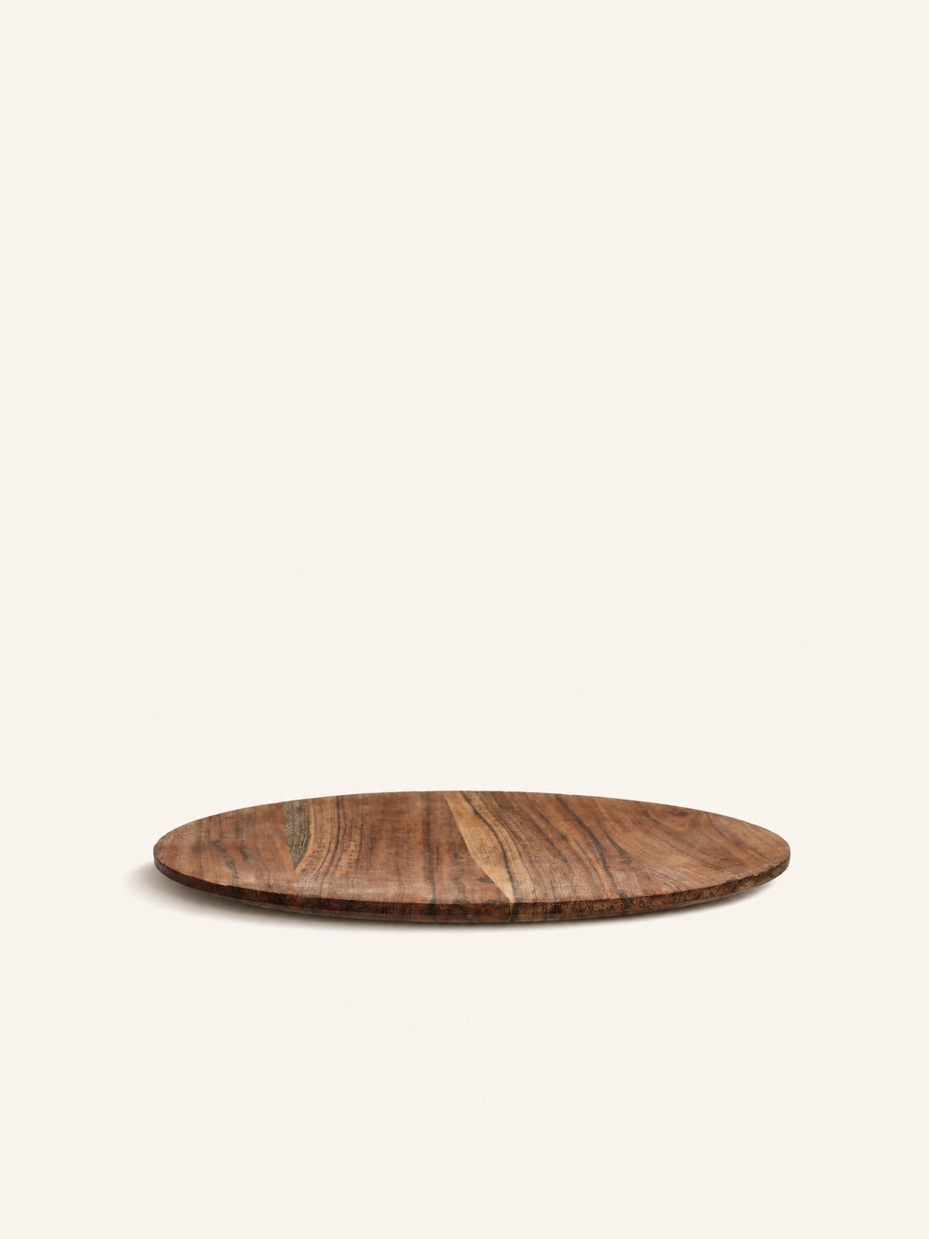 HOMMAGE - plato de presentación - madera de acacia - DIA 35 x H 2 cm - nogal