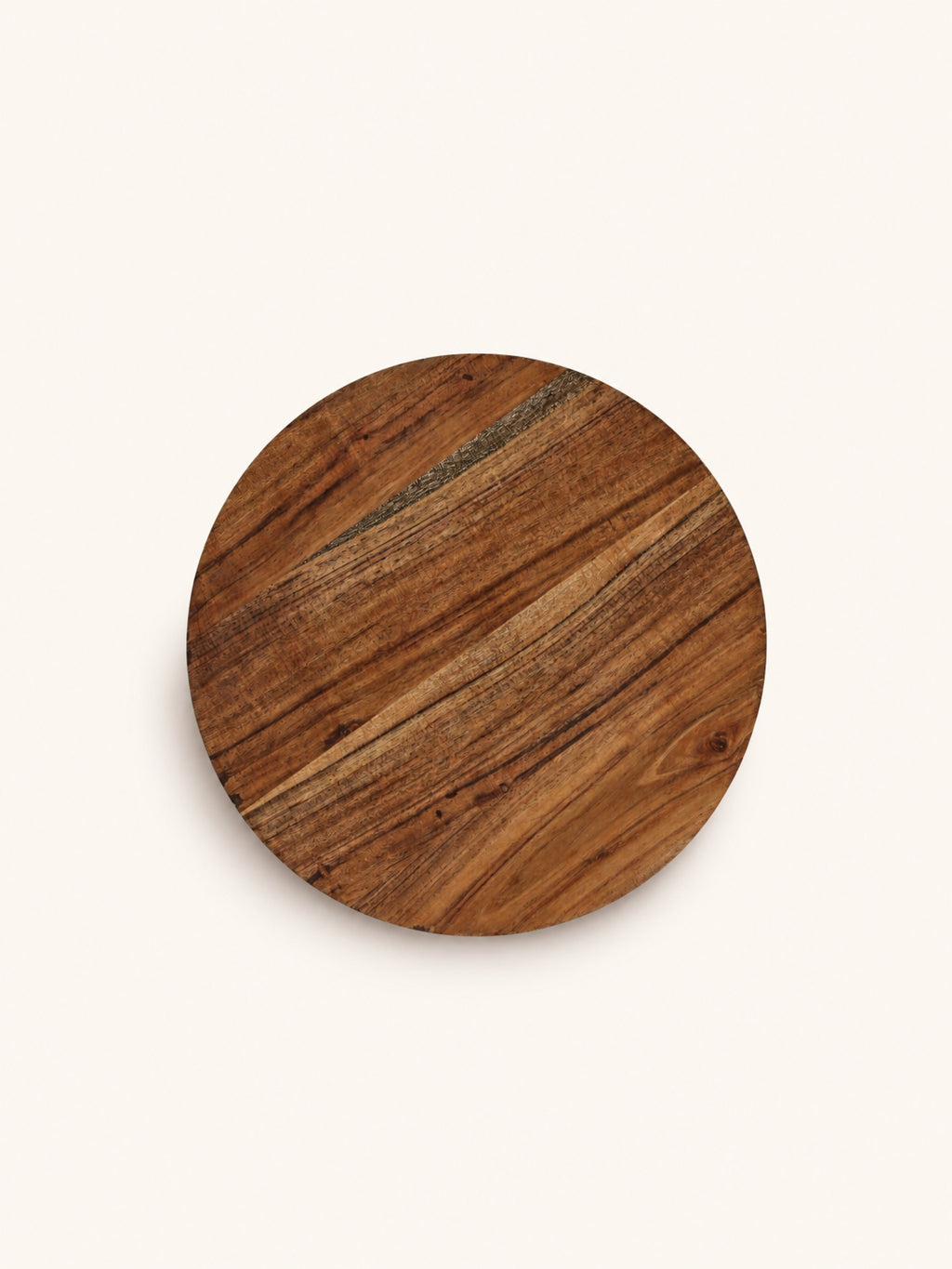 HOMMAGE - plato de presentación - madera de acacia - DIA 35 x H 2 cm - nogal