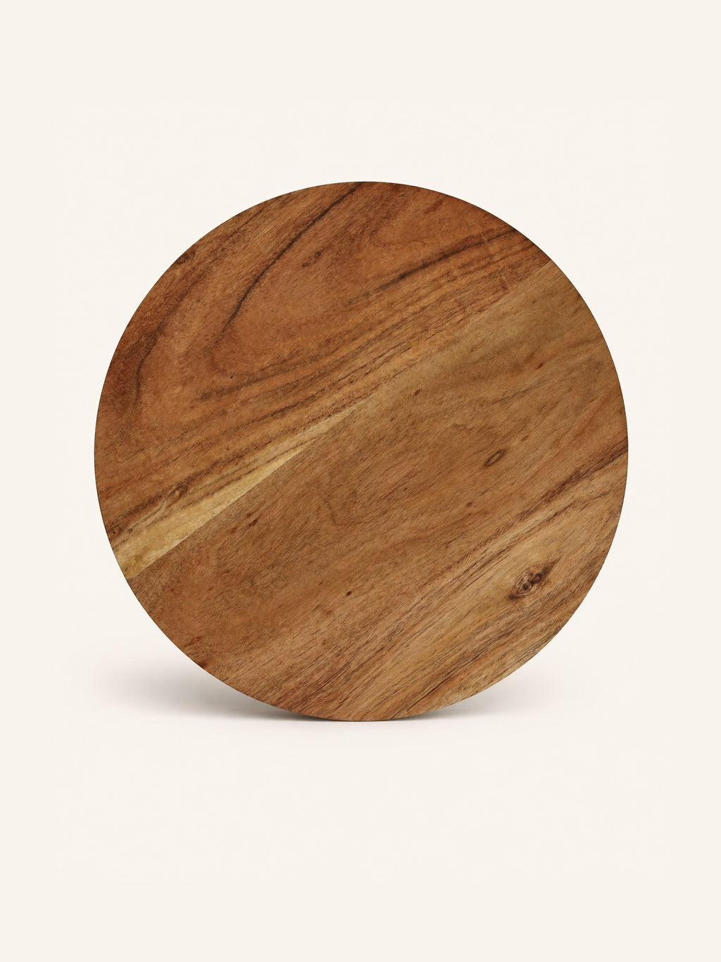 HOMMAGE - plato de presentación - madera de acacia - DIA 40 x H 2 cm - nogal