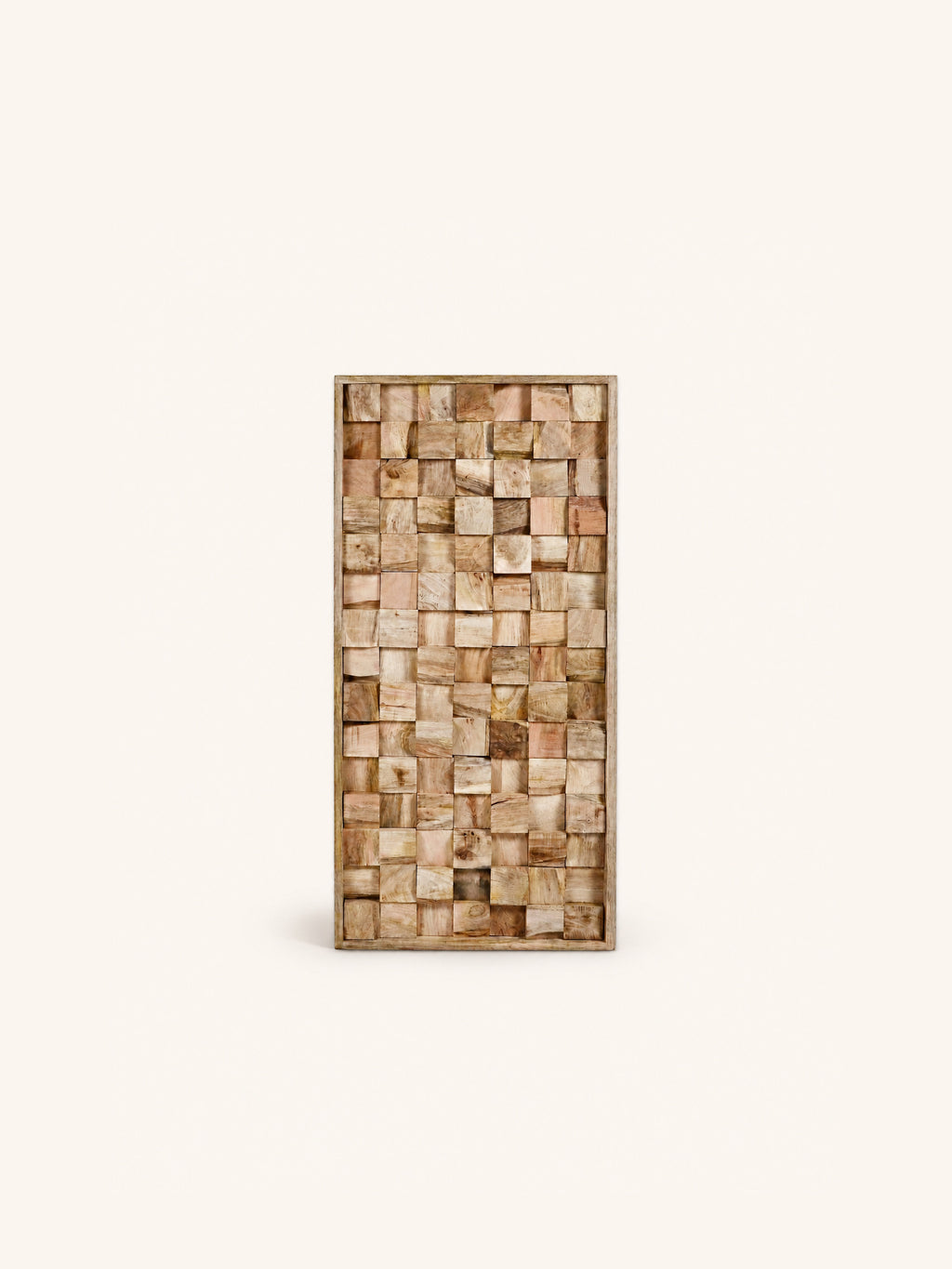 MANGGA - Wanddekoration - Mangoholz - L 55 x W 7 x H 120 cm - naturfarben