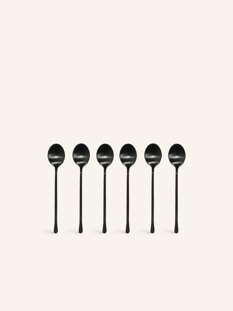 MONET - teaspoon 18/08 - stainless steel - L 22,5 x W 0,8 cm - black