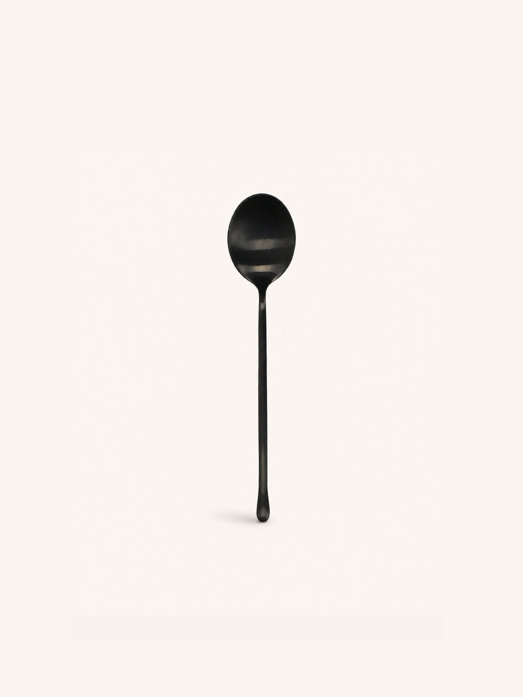 MONET - Suppenlöffel 18/08 - Edelstahl - L 21,2 x W 0,6 cm - Schwarz