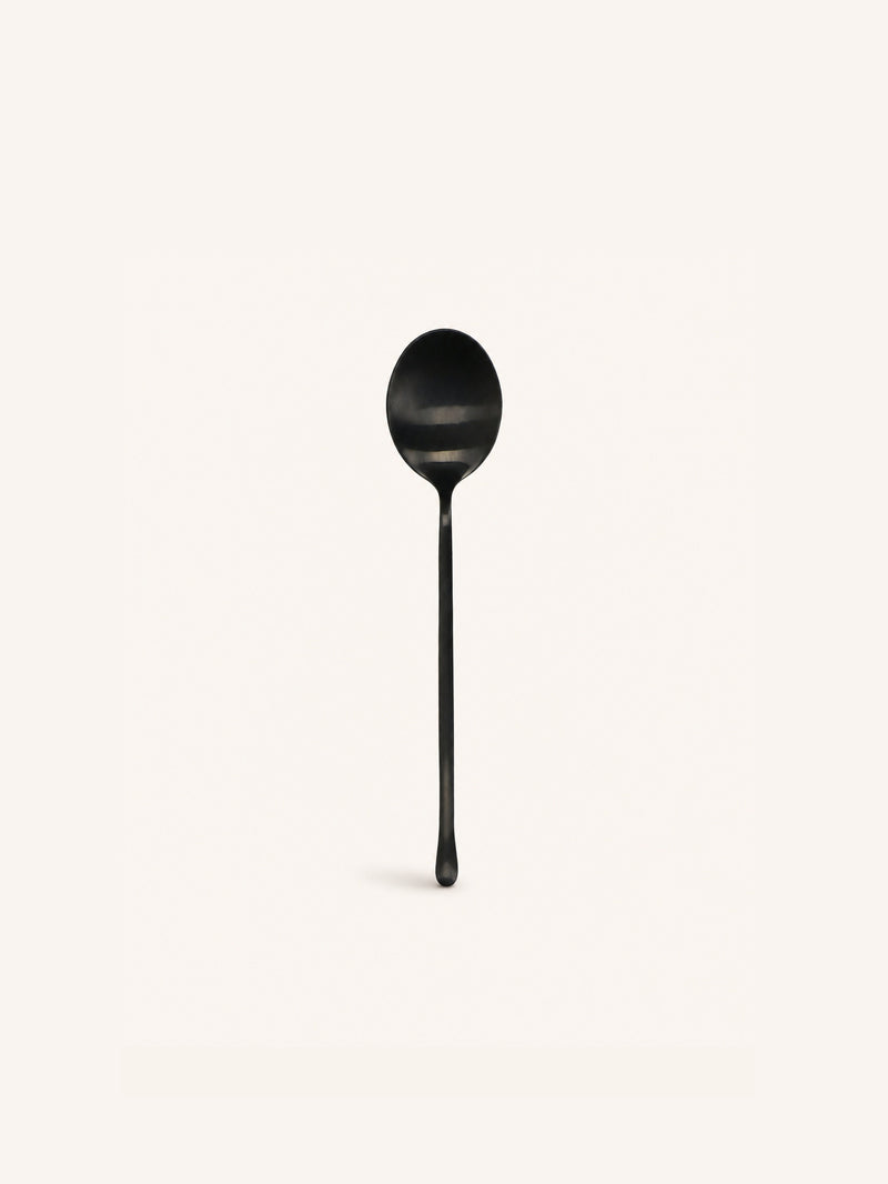 MONET - soup spoon 18/08 - stainless steel - L 21,2 x W 0,6 cm - black