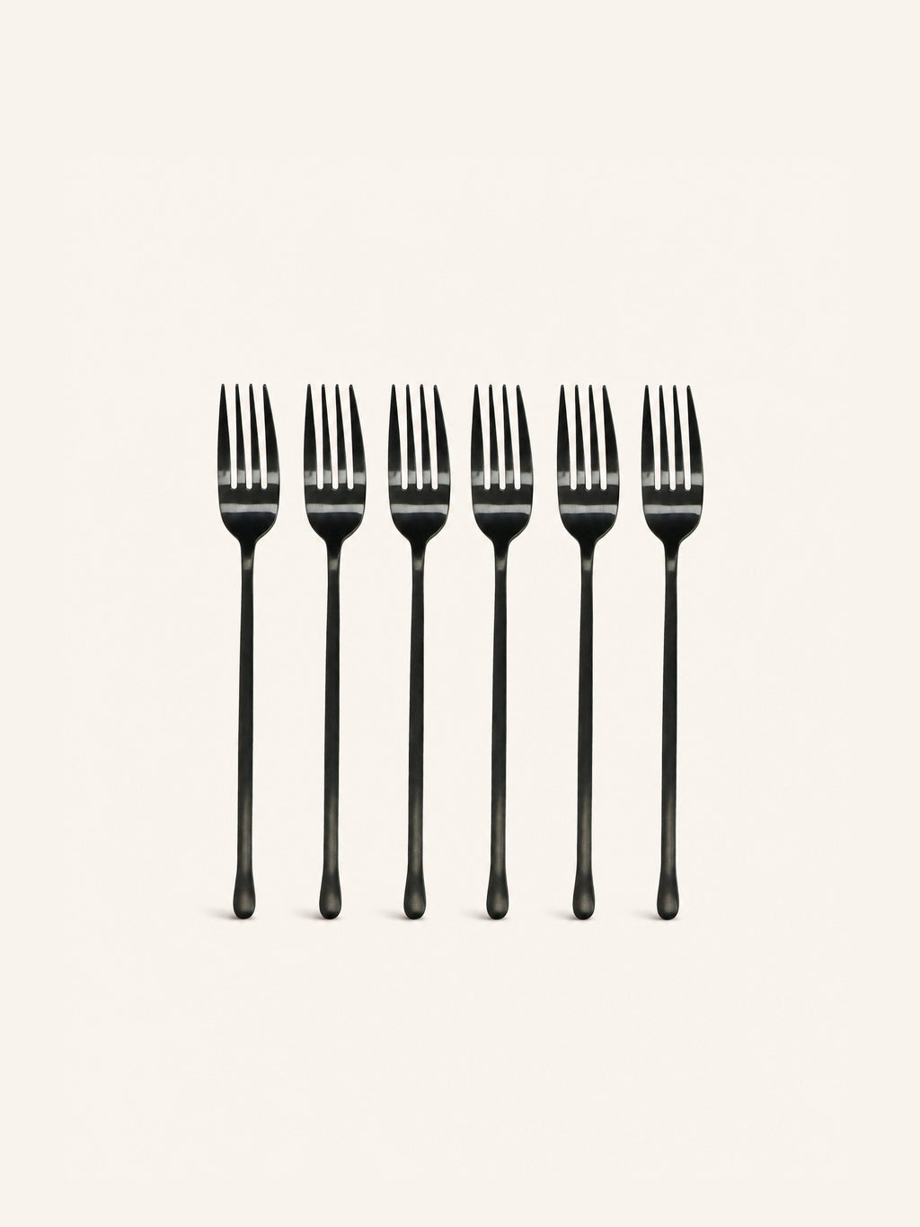 MONET - tenedor 18/08 - acero inoxidable - L 21,2 x W 0,6 cm - negro