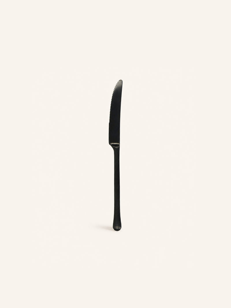 MONET - knife 13/0 - stainless steel - L 15 x W 0,45 cm - black