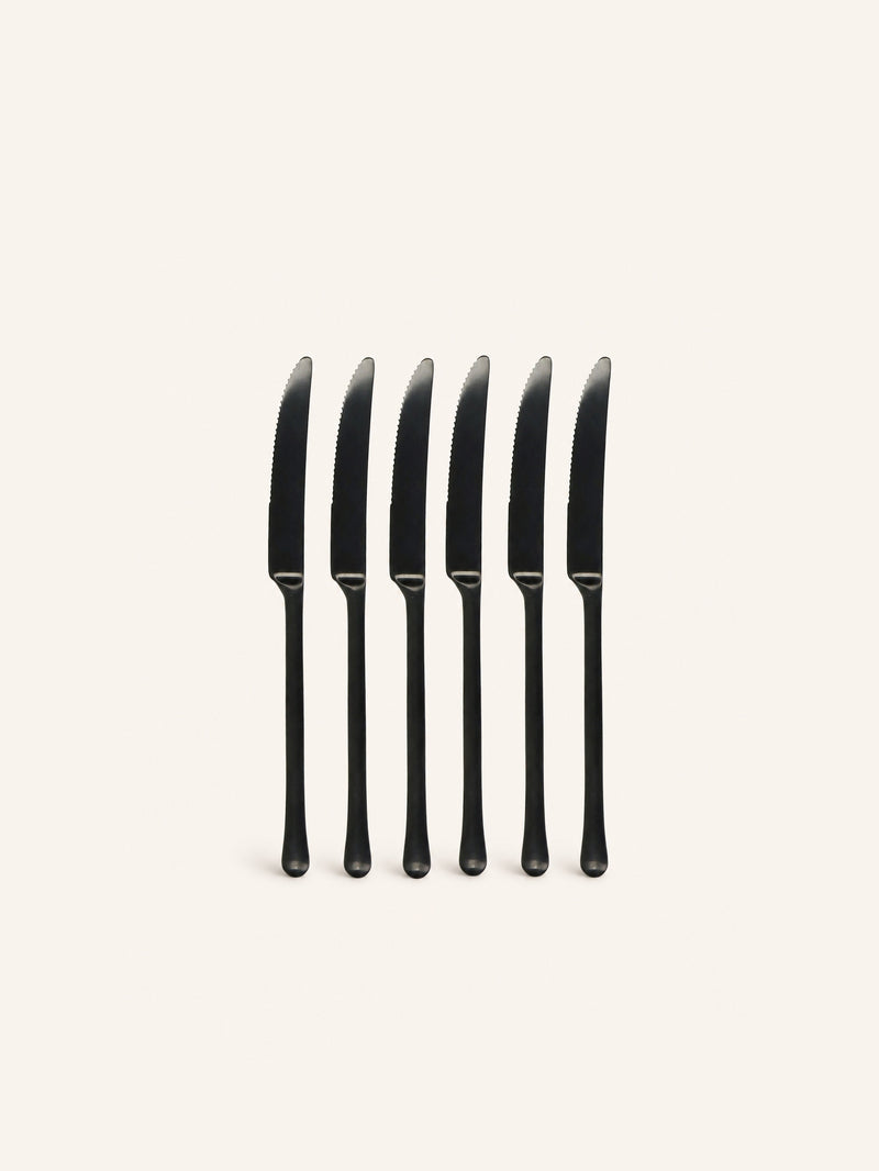 MONET - knife 13/0 - stainless steel - L 15 x W 0,45 cm - black