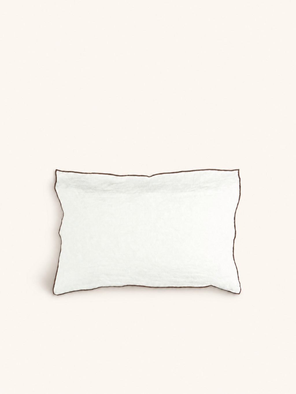 CARTE BLANCHE - cushion - linen - L 60 x W 40 cm - brown